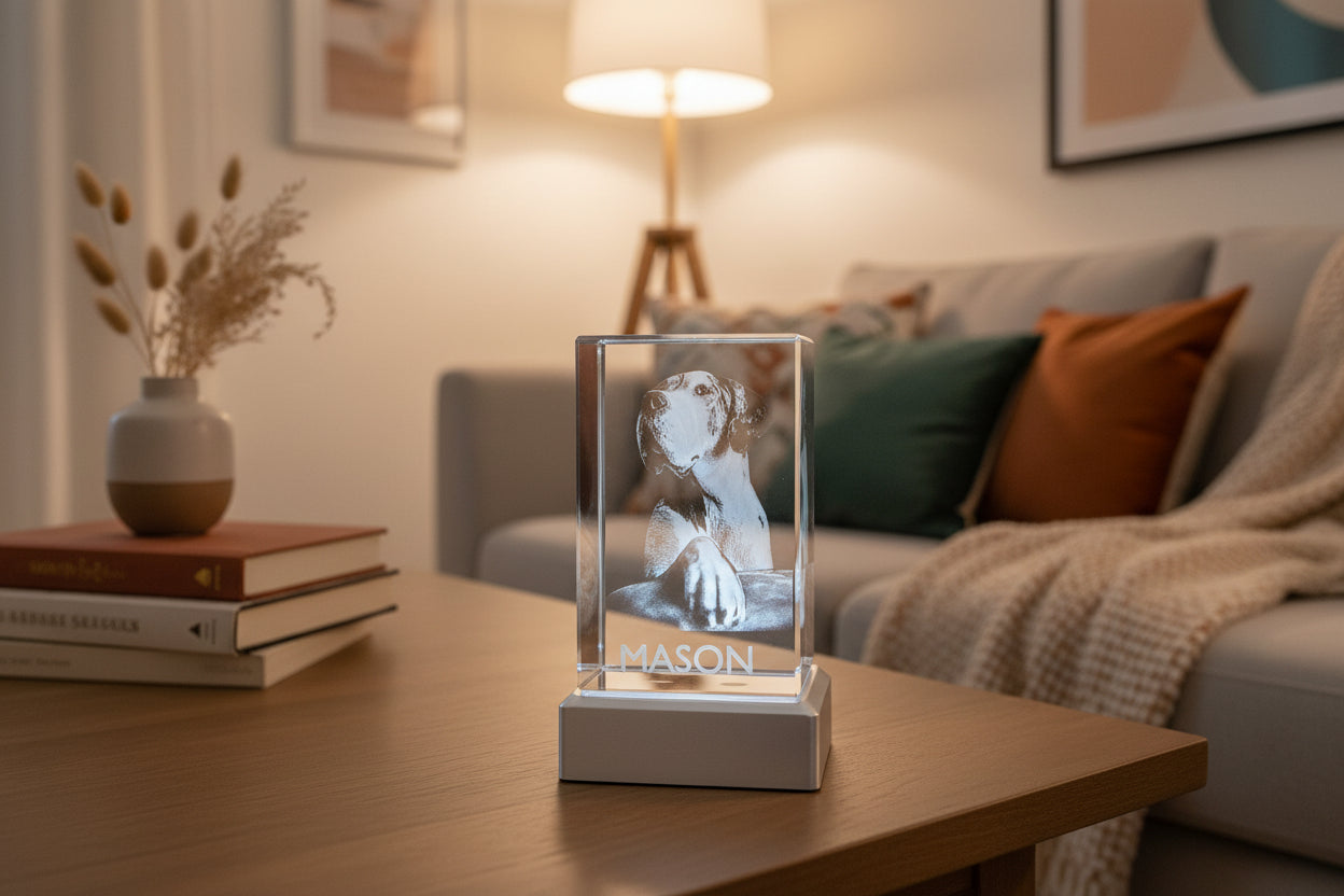 Pet memorial. W60mm x H90mm x D60mm