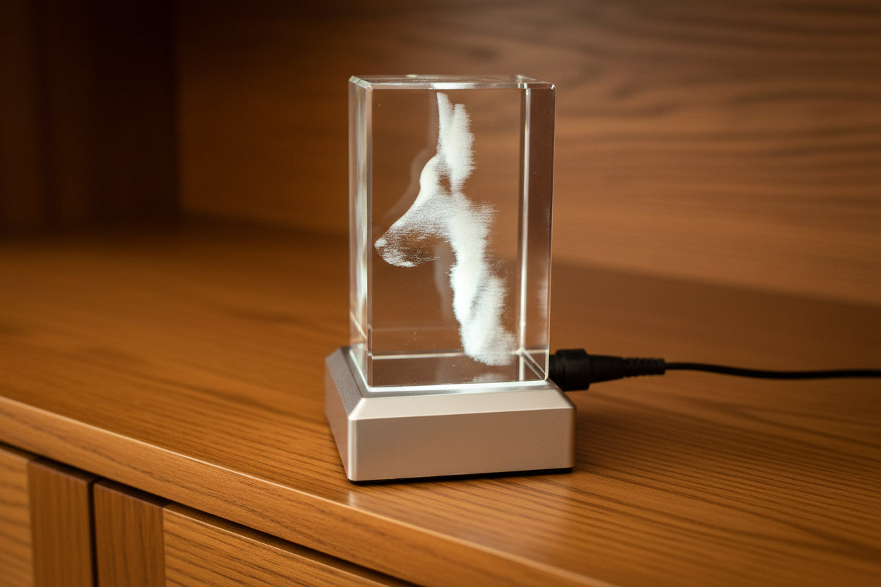 Pet memorial. H80mm x W50mm x D50mm