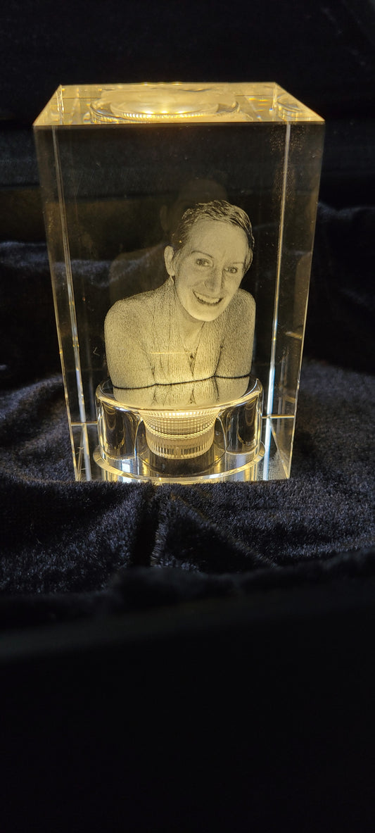 A tealight Crystal Memorial.